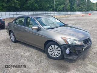 2010 Honda Accord LX with VIN 1HGCP2F39AA100262, listed as a IAAI auction lot 42326189 with 190,399 mi miles and . Bid and sale history available at DreamBid. Image 1.