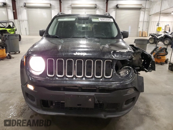 2017 Jeep Renegade Sport z VIN ZACCJBAB2HPF11236, wystawiony jako Copart lot #60853545 z przebiegiem 142 201 mil mil oraz Szkoda całkowita • Salvage title. Historia ofert i sprzedaży dostępna na DreamBid. Obrazek 5.