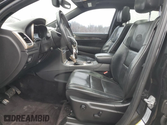 2017 Jeep Grand Cherokee Overland with VIN 1C4RJFCG0HC836448, listed as a Copart auction lot 47053705 with 87,459 mi miles and Salvage Title. Bid and sale history available at carsss.com. Image 7.
