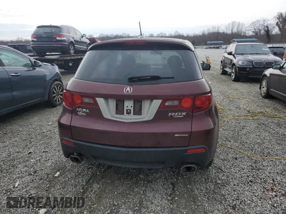 2010 Acura RDX Tech Pkg with VIN 5J8TB1H52AA004206, listed as a Copart auction lot 47984305 with 159,134 mi miles and Salvage Title. Bid and sale history available at carsss.com. Image 6.