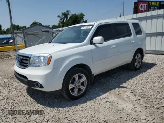 2013 Honda Pilot EX-L with VIN 5FNYF3H57DB032521, listed as a Copart auction lot 60157025 with 115,879 mi miles and Salvage title. Bid and sale history available at DreamBid. Image 1.