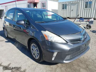2012 Toyota Prius v Two with VIN JTDZN3EU0C3121958, listed as a IAAI auction lot 41297175 with 241,342 mi miles. Bid and sale history available at carsss.com. Image 1.