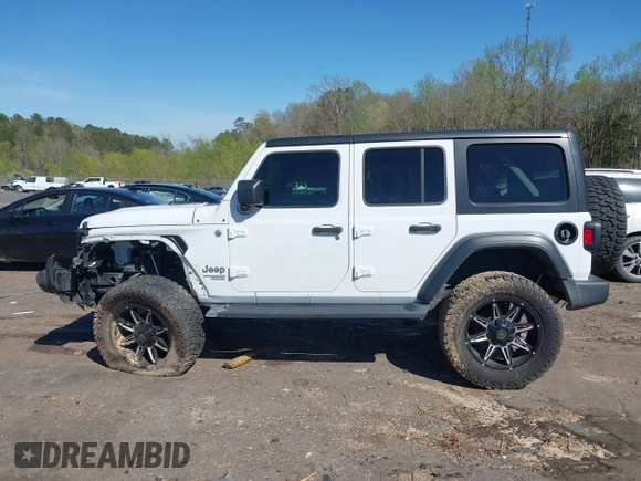2020 Jeep Wrangler Unlimited Sport S z VIN 1C4HJXDN5LW204468, wystawiony jako IAAI lot #41855289 z przebiegiem 62 610 mil mil oraz . Historia ofert i sprzedaży dostępna na DreamBid. Obrazek 15.