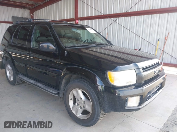 2002 Infiniti QX4 with VIN JNRDR09XX2W212458, listed as a IAAI auction lot 41770184 with 208,441 mi miles and . Bid and sale history available at DreamBid. Image 1.