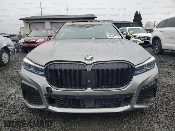2020 BMW 7 Series 750i xDrive with VIN WBA7U2C00LGJ59975, listed as a Copart auction lot 48172775 with Not provided miles and Salvage title. Bid and sale history available at DreamBid. Image 5.