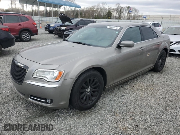 2014 Chrysler 300 with VIN 2C3CCAAG0EH203709, listed as a Copart auction lot 50055075 with 161,043 mi miles and Salvage Title. Bid and sale history available at carsss.com. Image 1.