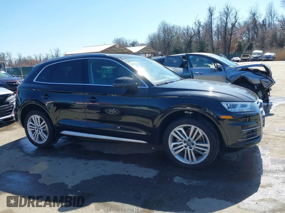 2018 Audi Q5 Premium Plus with VIN WA1BNAFYXJ2197899, listed as a IAAI auction lot 41810152 with 23,495 mi miles. Bid and sale history available at carsss.com. Image 13.