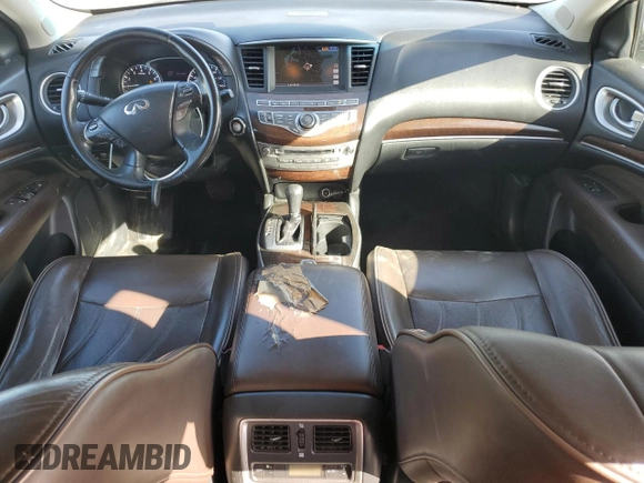 2013 Infiniti JX35 with VIN 5N1AL0MM5DC301162, listed as a Copart auction lot 49324205 with 137,407 mi miles and Salvage Title. Bid and sale history available at carsss.com. Image 8.