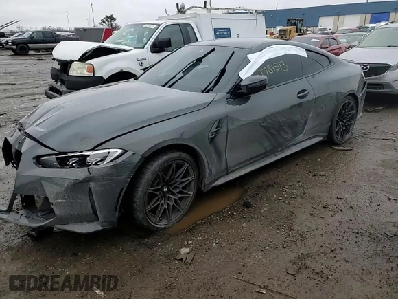 2024 BMW M4 Competition xDrive with VIN WBS43AZ05RCN59792, listed as a Copart auction lot 81781513 with 0 mi miles and Salvage Title. Bid and sale history available at carsss.com. Image 11.