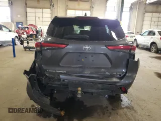 2020 Toyota Highlander LE with VIN 5TDBZRBHXLS004645, listed as a Copart auction lot 47989115 with 69,245 mi miles and Salvage title. Bid and sale history available at DreamBid. Image 6.