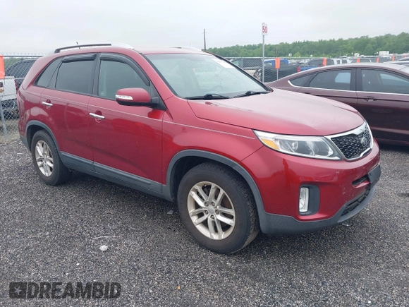 2014 Kia Sorento LX z VIN 5XYKT4A73EG547445, wystawiony jako IAAI lot #42277363 z przebiegiem 76 026 mil mil oraz . Historia ofert i sprzedaży dostępna na DreamBid. Obrazek 1.