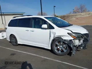 2015 Toyota Sienna SE with VIN 5TDXK3DC6FS627578, listed as a IAAI auction lot 41568684 with 124,138 mi miles and . Bid and sale history available at DreamBid. Image 13.