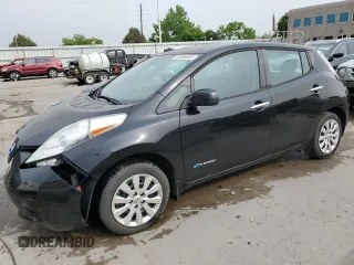 2015 Nissan LEAF SV with VIN 1N4AZ0CPXFC326114, listed as a Copart auction lot 53388853 with 55,760 mi miles. Bid and sale history available at carsss.com. Image 1.