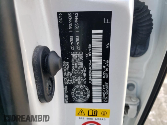 2016 Lexus NX 200t with VIN JTJBARBZ8G2065874, listed as a Copart auction lot 84527574 with 83,256 mi miles and Clean Title. Bid and sale history available at carsss.com. Image 14.