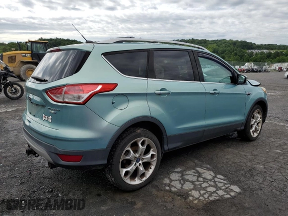 2013 Ford Escape Titanium with VIN 1FMCU9J98DUC09743, listed as a Copart auction lot 61308315 with 146,243 mi miles and Salvage title. Bid and sale history available at DreamBid. Image 3.