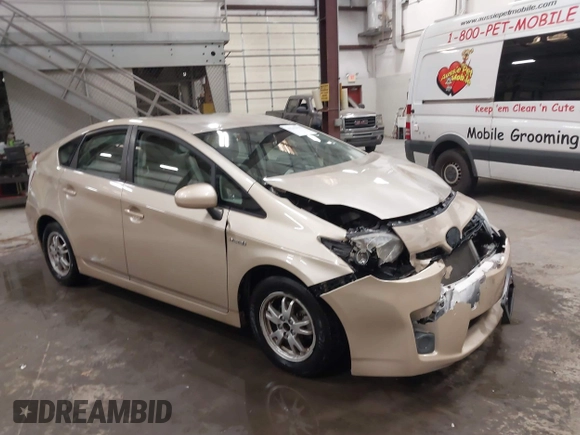 2011 Toyota Prius I with VIN JTDKN3DU0B0272740, listed as a IAAI auction lot 41212915 with 105,587 mi miles and . Bid and sale history available at DreamBid. Image 1.