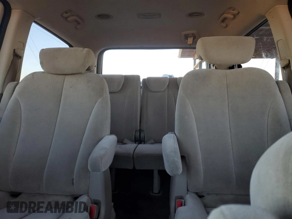 2008 Kia Sedona EX with VIN KNDMB233886214336, listed as a Copart auction lot 81980824 with 166,499 mi miles and Salvage Title. Bid and sale history available at carsss.com. Image 10.