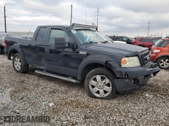 2007 Ford F-150 XLT with VIN 1FTPX14V77FB66951, listed as a Copart auction lot 82401734 with 147,373 mi miles and Salvage Title. Bid and sale history available at carsss.com. Image 4.