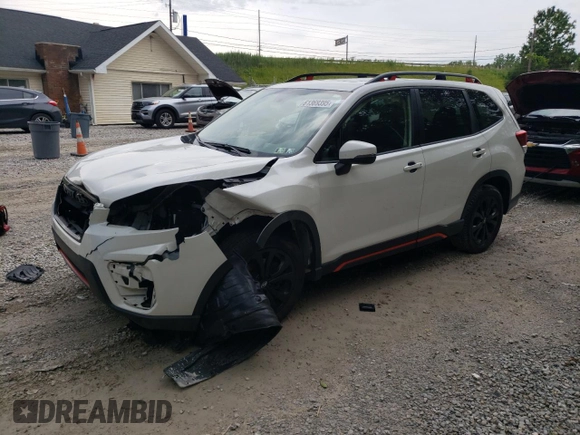 2020 Subaru Forester Special Sports with VIN JF2SKARC0LH608811, listed as a Copart auction lot 61369395 with 58,326 mi miles and Salvage title. Bid and sale history available at DreamBid. Image 1.