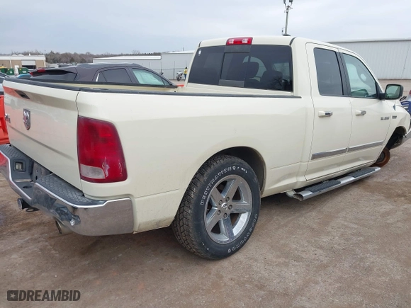 2010 Dodge Ram 1500 SLT with VIN 1D7RB1GT0AS235243, listed as a IAAI auction lot 41773073 with 156,710 mi miles. Bid and sale history available at carsss.com. Image 4.