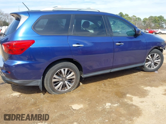 2017 Nissan Pathfinder S with VIN 5N1DR2MN5HC677480, listed as a IAAI auction lot 41730478 with 73,219 mi miles. Bid and sale history available at carsss.com. Image 4.