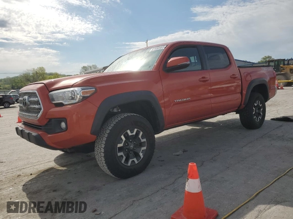 2017 Toyota Tacoma SR5 with VIN 3TMCZ5AN7HM060246, listed as a Copart auction lot 52580665 with 107,292 mi miles and Salvage Title. Bid and sale history available at carsss.com. Image 1.
