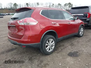 2016 Nissan Rogue SV with VIN KNMAT2MV3GP634496, listed as a IAAI auction lot 42002649 with 187,478 mi miles. Bid and sale history available at carsss.com. Image 4.