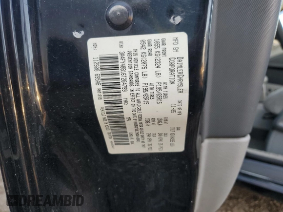 2006 Chrysler PT Cruiser with VIN 3A4FY48B16T264799, listed as a Copart auction lot 80464994 with 195,861 mi miles and Salvage Title. Bid and sale history available at DreamBid. Image 14.