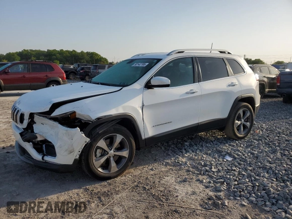 2019 Jeep Cherokee Limited with VIN 1C4PJMDX7KD193995, listed as a Copart auction lot 50142795 with 32,779 mi miles and Salvage Title. Bid and sale history available at carsss.com. Image 1.