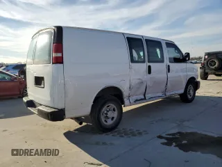 2014 Chevrolet Express Cargo Van with VIN 1GCWGFCA2E1213790, listed as a Copart auction lot 85323294 with 299,946 mi miles and Salvage Title. Bid and sale history available at carsss.com. Image 3.