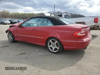 2005 Mercedes-Benz CLK 5.0L with VIN WDBTK75G05T036300, listed as a Copart auction lot 50647345 with 88,041 mi miles and Salvage Title. Bid and sale history available at carsss.com. Image 2.