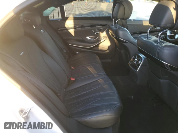 2016 Mercedes-Benz S-Class AMG S 63 with VIN WDDUG7JB2GA237685, listed as a Copart auction lot 36030283 with 0 mi miles. Bid and sale history available at carsss.com. Image 10.