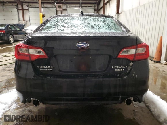 2017 Subaru Legacy Limited with VIN 4S3BNEN60H3061654, listed as a Copart auction lot 89159855 with 146,884 mi miles and Salvage Title. Bid and sale history available at carsss.com. Image 6.