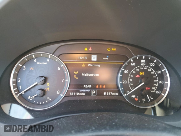 2020 Infiniti QX50 Luxe с VIN 3PCAJ5M33LF104023, выставлен на аукционе Copart как лот 44150225 с пробегом 58 110 миль миль и Списание • Salvage title. История ставок и продаж доступна на DreamBid. Изображение 9.