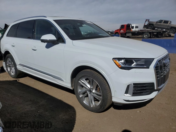2023 Audi Q7 Premium Plus with VIN WA1LXBF74PD007183, listed as a Copart auction lot 47581045 with 10,786 mi miles and Salvage Title. Bid and sale history available at carsss.com. Image 4.