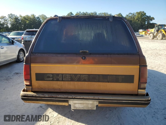 1988 Chevrolet Blazer z VIN 1GNCS18R1J0106286, wystawiony jako Copart lot #76802554 z przebiegiem 190 360 mil mil oraz Szkoda całkowita • Salvage title. Historia ofert i sprzedaży dostępna na DreamBid. Obrazek 6.