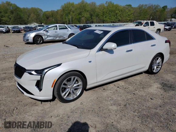 2021 Cadillac CT4 Luxury z VIN 1G6DJ5RK4M0113586, wystawiony jako Copart lot #51775795 z przebiegiem 53 707 mil mil oraz Szkoda całkowita • Salvage title. Historia ofert i sprzedaży dostępna na DreamBid. Obrazek 1.