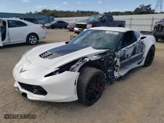 2016 Chevrolet Corvette Z06 2LZ with VIN 1G1YS2D63G5600718, listed as a Copart auction lot 76075824 with 19,529 mi miles and Salvage Title. Bid and sale history available at carsss.com. Image 1.