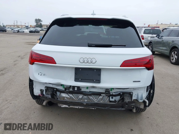 2023 Audi Q5 S line Premium with VIN WA1GAAFY9P2135453, listed as a IAAI auction lot 42030044 with 27,690 mi miles and . Bid and sale history available at DreamBid. Image 17.