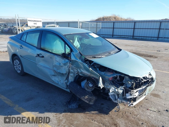 2018 Toyota Prius Two with VIN JTDKARFU1J3057604, listed as a IAAI auction lot 41446327 with 72,023 mi miles. Bid and sale history available at carsss.com. Image 1.