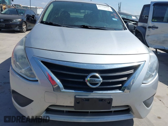 2015 Nissan Versa S Plus with VIN 3N1CN7AP3FL827203, listed as a IAAI auction lot 41758256 with 99,349 mi miles. Bid and sale history available at carsss.com. Image 6.