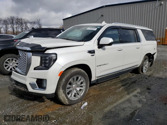 2022 GMC Yukon XL Denali with VIN 1GKS1JKL6NR152312, listed as a Copart auction lot 47548525 with 18,895 mi miles and Salvage Title. Bid and sale history available at DreamBid. Image 1.
