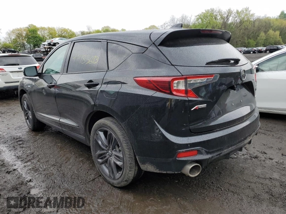 2021 Acura RDX w/A-Spec Package with VIN 5J8TC2H61ML008672, listed as a Copart auction lot 47183693 with 0 mi miles. Bid and sale history available at carsss.com. Image 2.