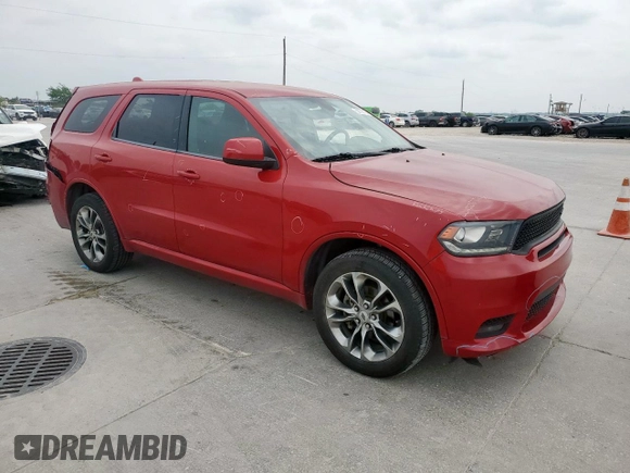 2019 Dodge Durango GT Plus with VIN 1C4RDJDG2KC739168, listed as a Copart auction lot 53700155 with 97,307 mi miles and Salvage title. Bid and sale history available at DreamBid. Image 4.