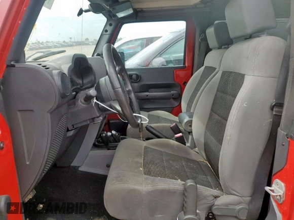 2008 Jeep Wrangler X with VIN 1J4FA24188L503687, listed as a Copart auction lot 61810715 with 117,489 mi miles and Salvage title. Bid and sale history available at DreamBid. Image 7.