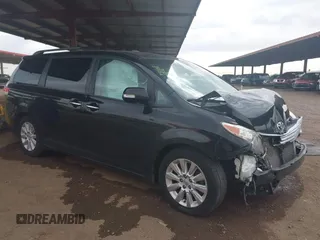 2014 Toyota Sienna XLE with VIN 5TDYK3DC0ES518522, listed as a IAAI auction lot 42025124 with 1 mi miles. Bid and sale history available at carsss.com. Image 1.