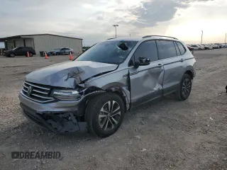 2024 Volkswagen Tiguan S z VIN 3VVRB7AX6RM207431, wystawiony jako Copart lot #53294335 z przebiegiem 821 mil mil oraz Szkoda całkowita • Salvage title. Historia ofert i sprzedaży dostępna na DreamBid. Obrazek 1.