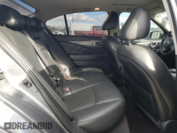 2016 Infiniti Q50 2.0t Premium with VIN JN1CV7AR2GM253752, listed as a Copart auction lot 43245065 with 80,320 mi miles and Salvage Title. Bid and sale history available at carsss.com. Image 10.