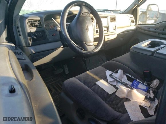 2002 Ford Super Duty F-350 SRW XL with VIN 1FTSX31F92EA40348, listed as a Copart auction lot 41465285 with 0 mi miles and Salvage Title. Bid and sale history available at carsss.com. Image 8.