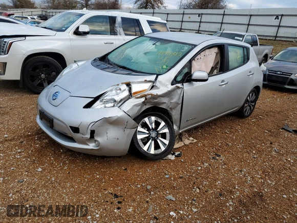 2017 Nissan LEAF SL with VIN 1N4BZ0CP8HC308749, listed as a Copart auction lot 71995812 with 0 mi miles. Bid and sale history available at carsss.com. Image 1.